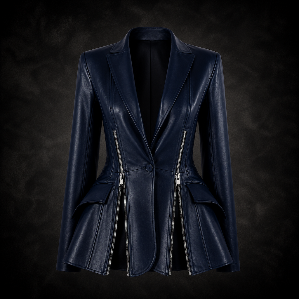 Cathedral Waist Jacket - Midnight Indigo Blue