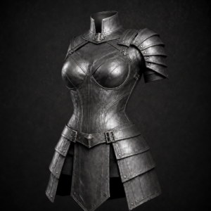 Industrial Post-Apocalyptic Tasset Cuirass - Distressed Iron Gray