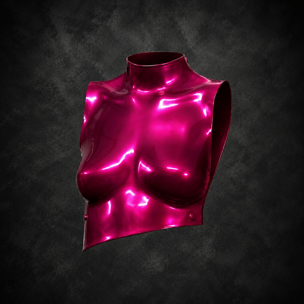 Metallic Molded Torso Armor - Metallic Fuchsia Pink Metallic Molded Torso Armor - Metallic Fuchsia Pink