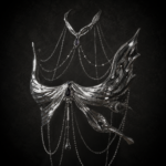 Liquid Chrome Butterfly Armor Top - High-Shine Silver