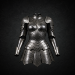 Valkyrie Engraved Full Plate Armor Set - Polished Steel