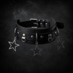 Celestial Starlight Double-Layer Choker - Midnight Onyx