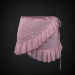 Stardust Shimmer Sequin Wrap Skirt - Ethereal Pink