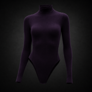 Eclipse Seamless Turtleneck Bodysuit - Deep Plum