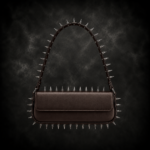 Iron Maiden Spiked Shoulder Bag - Dark Chocolate