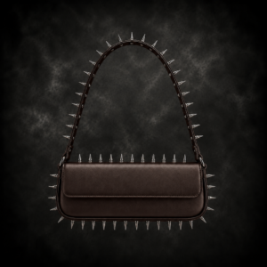 Iron Maiden Spiked Shoulder Bag - Dark Chocolate