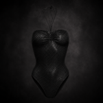 Matrix Metallic Perforated Bodysuit - Midnight Onyx