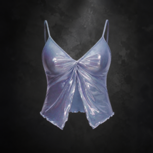 Nebula Iridescent Twist Flyaway Cami - Cosmic Periwinkle